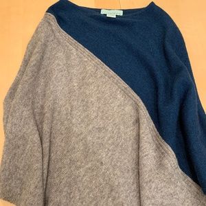 Celeste Wool Cashmere Blend Poncho